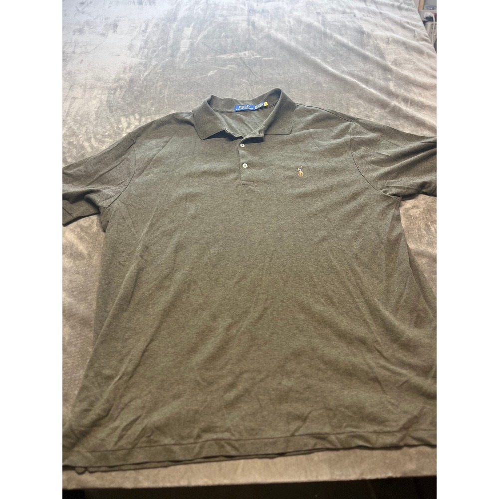Polo Ralph Lauren Men's Polo Shirt 2XB Olive Green Classic Fit Pony Logo